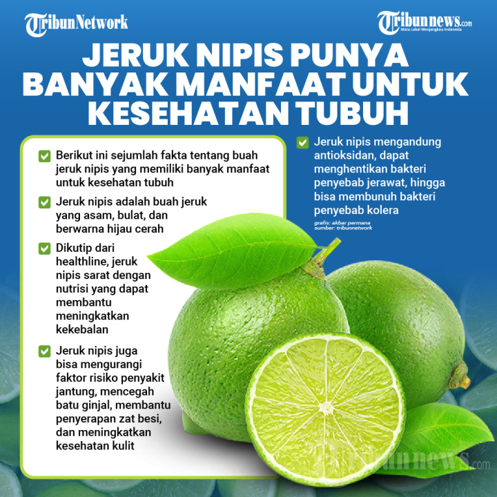 Manfaat Buah Jeruk Nipis untuk Kesehatan